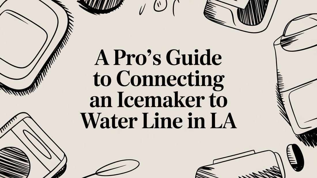 A Pro's Guide to connecting an icemaker to water line in LA