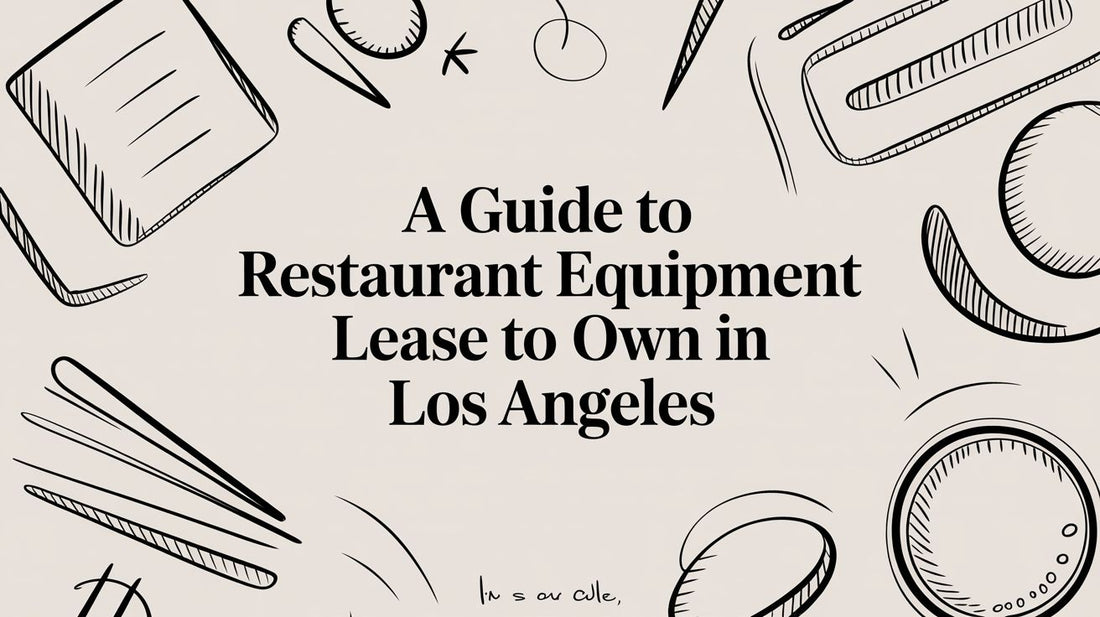 A Guide To Restaurant Equipment Lease To Own In Los Angeles