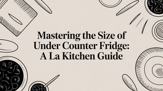 Mastering the size of under counter fridge: A LA Kitchen Guide