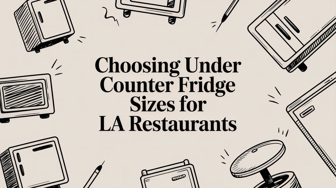 Choosing Under Counter Fridge Sizes for LA Restaurants