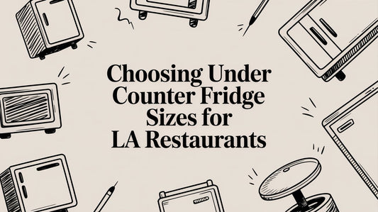 Choosing Under Counter Fridge Sizes for LA Restaurants