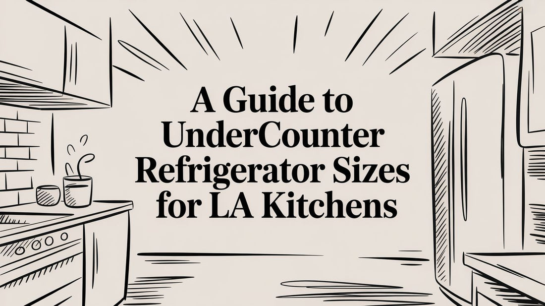 A Guide to Undercounter Refrigerator Sizes for LA Kitchens