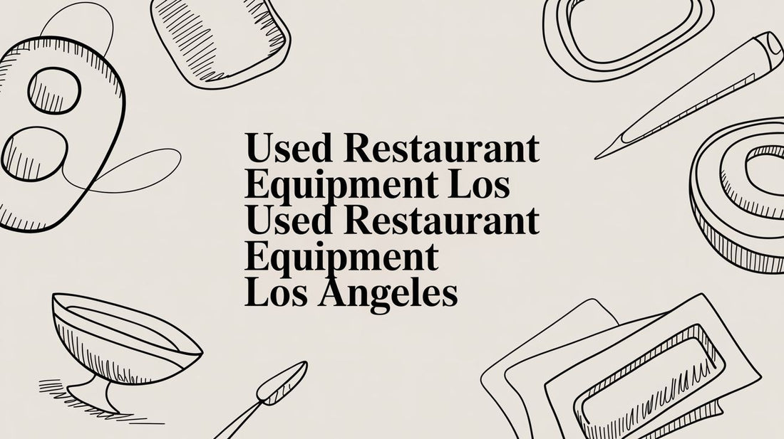 Used Restaurant Equipment Los Angeles: A Guide for Savvy Restaurateurs