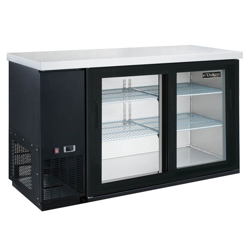 Dukers DBB60-H2 15.2 cu. ft. 2 Door Back Bar Beverage Cooler