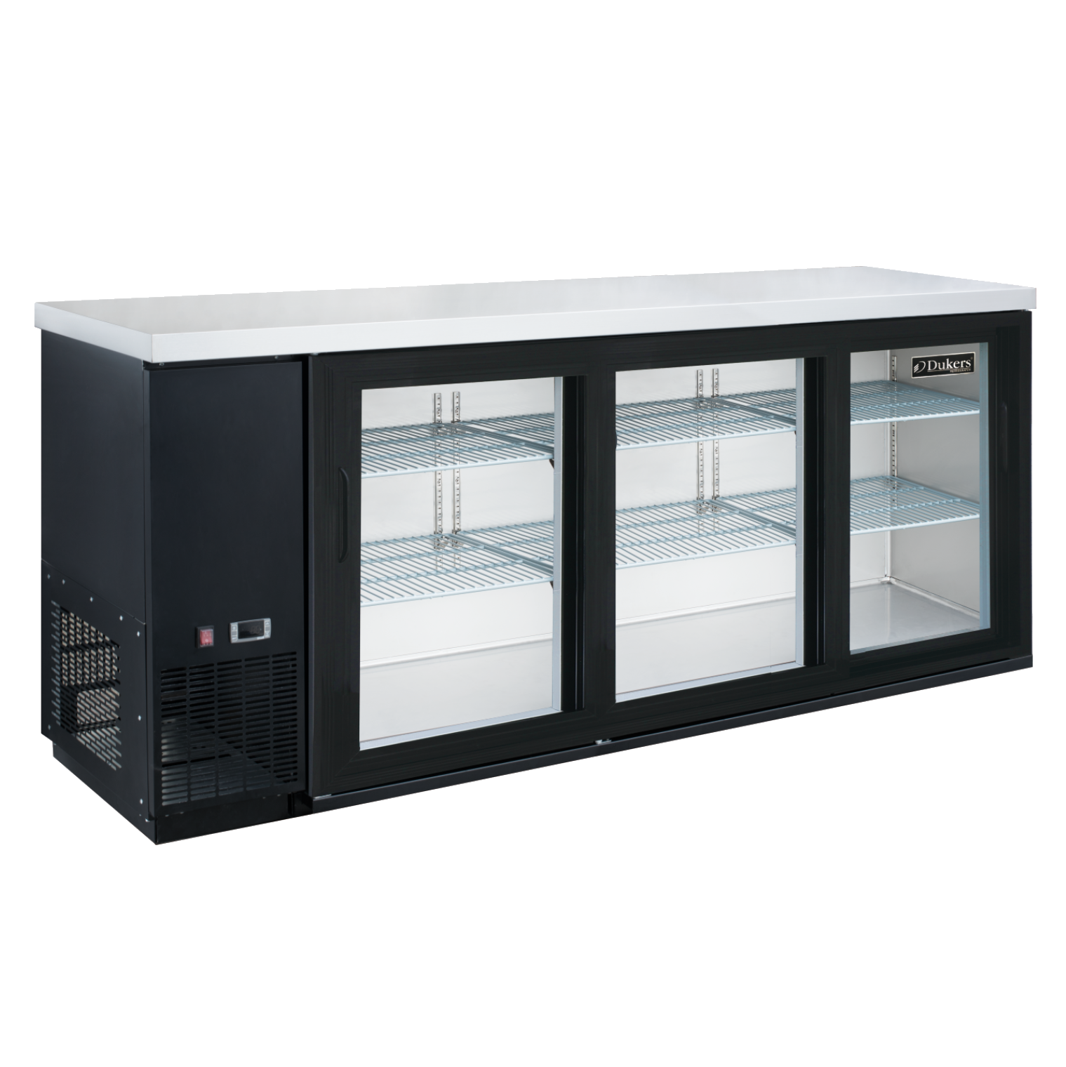 Dukers DBB72-H3 19.1 cu. ft. 3 Door Back Bar Beverage Cooler