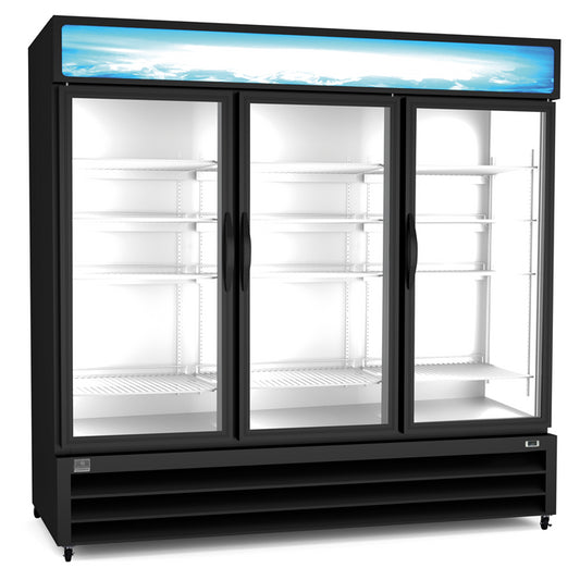 Kelvinator KCHGM72F 72 Door Glass Door Freezer Merchandiser