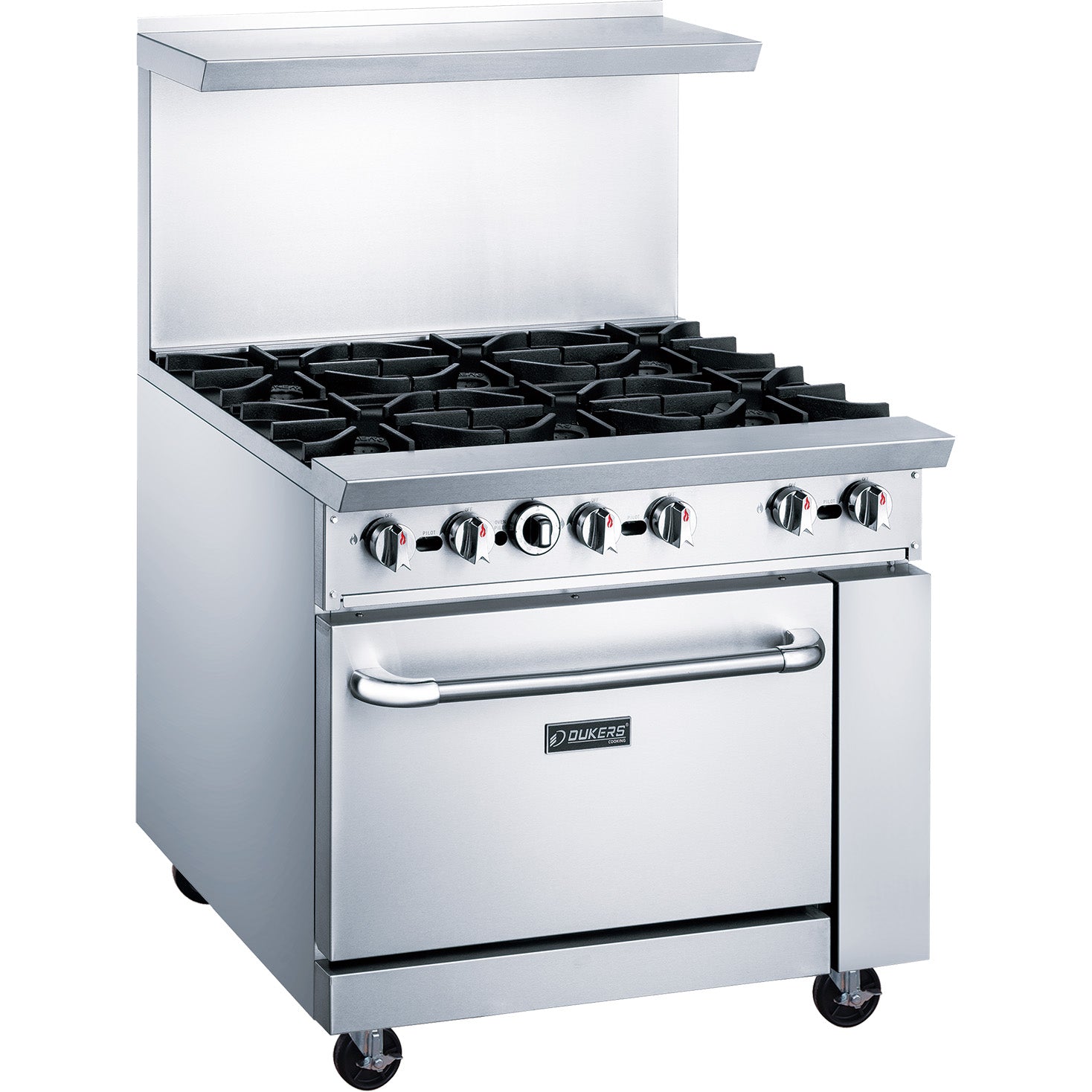 Dukers DCR36-6B 6 Burner Range 